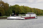 GMS ALBLASSERWAARD ENI:02324800) L86 m B.9,50 m T 1719 Flagge Niederlande auf dem MLK am 20.04.2024 in Bad Essen.