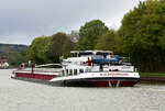 GMS ALBLASSERWAARD ENI:02324800) L86 m B.9,50 m T 1719 Flagge Niederlande auf dem MLK am 20.04.2024 in Bad Essen.