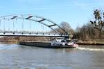 GMS MARIS  (ENI 02318479 , 80 x 8,20 m) befuhr am 25.02.2026 den  MITTELLANDKANAL  bei R�hen zu Berg.