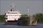 Die 2006 gebaute GLOBAL HERMES (IMO 9349978) am 08.05.2008 im Nord-Ostsee-Kanal. Sie ist 120 m lang, fast 17 m breit und hat eine GT von 5164. Heimathafen ist St. John's (Antigua and Barbuda). Frhere Namen: ESTEDIJK, SEA, SIDER SEA 