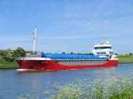 Frachtschiff WESTGARD, Flagge Niederlande, Rotterdam (IMO-Nr. 9196187),  L: 89,0m, B: 12,0m; gebaut 2000 bei PETERS SCHEEPSWERF, KAMPEN NETHERLANDS auf dem Nord-Ostsee-Kanal (NOK) in Richtung Brunsbttel; 05.06.2010
