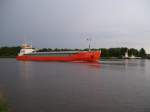 KMS Lady Nova passiert nach einem Unwetter Burg 12.07.2010