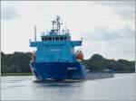 Frachtschiff MERI unterwegs auf dem Nord- Ostsee- Kanal am 18.09.2013.