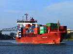 Open Top Containerschiff LAURA ANN (IMO 9242558) am 08.10.2014 auf dem NOK bei Rendsburg Richtung Kiel fahrend.