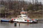 Die KÜSTRIN ist eine der Fähren des NOK. Hier ist sie am 29.03.2006 in Rendsburg-Nobiskrug zu sehen.