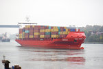 Containerschiff  AMERDIJK  im Nord-Ostsee Kanal fährt in die Schleuse Kiel-Holtenau ein 16.10.2016