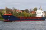 KADRI von Hansa Shipping am 24.04.2017 auf dem Nord-Ostsee-Kanal / NOK bei Kiel-Holtenau
