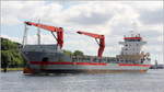 Die 2009 gebaute HELGA am 05.07.2017 auf dem NOK in Kiel. Sie ist 142,95 m lang und 18,90 m breit, hat eine GT/BRZ von 8.999 und eine DWT von 12.044 t. Heimathafen ist Westerbork (Niederlande). Frühere Namen: HELGA, KENT ATLAS, CLIPPER AVALON, THORCO TRIBUTE.