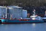 OSLO TANK , Tanker , IMO 9436159 , Baujahr 2010 , 47.3 × 10m , 16.02.2018  NOK Höhe Schleuse Kiel-Holtenau 