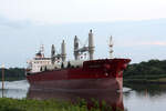 Bulk carrier LADY BEGÜM (IMO:9625607) Flagge Marshall Islands am 30.07.2022 im NOK bei Schacht Audorf.