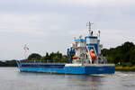 Container ship JEANETTE (IMO:9357509) Flagge Niederlande am 29.07.2022 im NOK bei Schacht Audorf