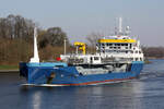 LPG Tankship GALE (IMO:9876335) Flagge Niederlande am 07.04.2023 im NOK bei Schacht Audorf.