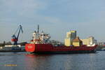 MOSELDIJK (IMO 9377913) am 9.4.2023 im NOK Höhe Hafen Rendsburg /

Mehrzweck-Trockenfrachter  / BRZ 2.967 / Lüa 8995 m, B 14,4 m, Tg 6,21 m / 1 Diesel, Mak 6M25, 1.980 kW (2.690 PS) 11,5 kn / 38 TEU, 5.818 m³ Frachtraum  / gebaut 2009 bei Chowgule & Company Pvt. Ltd. Schiffbauabteilung Loutulim Goa, Indien / Eigner: Beheermaatschappij MS  MOSELDIJK  BV, Manager:  Naviga Shipmanagement, Groningen, NL, Flagge: NL, Heimathafen: Groningen /
