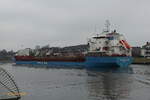 WILSON SUND (IMO8918473 am 9.4.2023 im NOK Höhe Hafen Rendsburg /   Ex-Name:  Isnes  (1999-2005) /  Mehrzweckfrachter  / BRZ 4.200 / Lüa 112,7 m, B 15,2 m, Tg 6,56 m / 1 Diesel, MAN B&W