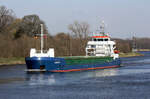 General Cargo LUCA B IMO:9370276 Flagge Cyprus im NOK am 06.04.2023 bei Schacht Audorf. 