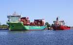 ECO PAMPERO | IMO 1020667 und CHRISTINA | IMO 9118496 | Kiel - NOK - an der Schleuse Holtenau | Mai 2026