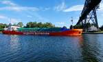 LADY-ARIANE (IMO:9760366; L=88m; B=14m; DWT=3700Ton; Baujahr:2015; Flagge:NL)ein St�ckgutfrachter,im NordOstseeKanal, im Bereich der Schwebef�hre bei Rendsburg; 260616