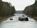 Schubboot SCH 2408 (05602690) begegnete am 04.02.2020 im Oder-Spree-Kanal zw.