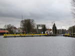 Blick vom Oberwasser auf die Schleuse Wernsdorf / Oder-Spree-Kanal am 04.02.2020.