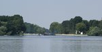 Blick vom Weißer See nach Westen in den Sacrow-Paretzer-Kanal (UHW) am 25.07.2016.