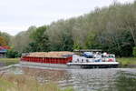 GMS  MARINO  (04012860 , 83 x 9,50m) befuhr am 04.10.2021 den Sacrow-Paretzer-Kanal /  UNTERE HAVEL-WASSERSTRASSE Höhe Marquardt / km 26 zu Berg nach Berlin.