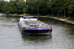 TMS JUTTER ENI:02328826 L.85,78 m B.11,40 m T 1925 Flagge Niederlande auf dem WDK zu Berg am 06.06.2024 an der Schleuse Datteln.