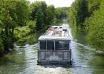 FGS Napoleon, ENI 04810380, auf dem Neubreisachkanal/Elsaß, Heckansicht, Aug.2025
