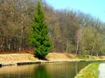 Frankreich, Elsass-Lothringen, Saarkanal (vormals Saar-Kohle-Kanal), zwischen den Schleusen 10 und 11, 05.03.2011