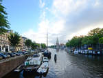 Blick auf dem Oudeschans-Kanal in Amsterdam. (August 2012)
