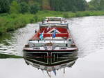 GMS  ZANDER  (04012740 , 80 x 8,20m) am 02.09.2021 im  ELBE-LÜBECK-KANAL  vor Berkenthin auf Talfahrt.
