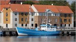 Die 1944 gebaute frühere Fischkutter HAVSTRYGEREN wird heute für Angelfahrten eingsetzt. Das Schiff ist 22 m lang, 6 m breit und kann bis zu 42 Passagiere aufnehmen. Hier liegt sie am 03.06.2016 in Helsingør (Dänemark).