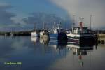 Fischerboote im Hafen von Hvide Sande, Dnemark.