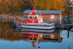 Seenotrettungsboot „Kurt Hoffmann  im Hafen von Glowe. - 05.11.2015