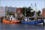 SD 17 JULINA-LUISE und SD 10 CHRISTINE aus Friedrichskoog liegen am 13.08.2010 in Bsum.