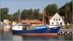 Der alte Fischereiforschungskutter CLUPEA der Bundesanstalt fr Landwirtschaft und Ernhrung (BLE) liegt am 29.08.2005 im Hafen von Freest. Die CLUPEA wurde 1949 als Fischereifahrzeug Karlshagen 23 mit Namen ERFURT in Dienst gestellt. 1983 erfolgten Umbauten und Umbenennung in CLUPEA fr die Fischereiforschung der DDR. Im April 2012 wurde der alte Kutter durch ein neues Schiff gleichen Namens ersetzt. Die alte CLUPEA war 17,60 m lang, 5,12 m breit, hatte einen Tiefgang von 2,38 m und eine Maschinenleistung von 110 kw. Heimathafen war Rostock.