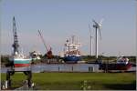 Die Husumer Schiffswerft wird heute als Husumer Dock und Reparatur GmbH & Co. KG betrieben. 13.08.2010