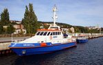 Wasserschutzpolizei Mecklenburg-Vorpommern Boote  GRANITZ  und  STUBNITZ  im Stadthafen Sassnitz, 25.09.2016