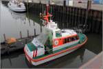 Das Seenotrettungsboot BALTRUM liegt am 26.11.2013 an seiner Station in Horumersiel. Die BALTRUM gehört zur 8,5-Meter-Klasse der DGzRS. Sie ist 8,52 m lang, 3,1 m lang, hat einen Tiefgang von 0,95 m. Bis zu 13 Schiffbrüchige können im Notfall aufgenommen werden.