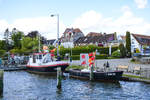 Arnis an der Schlei - Blick auf den Hafen am Fährweg.