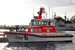 SAR-Boot HEINRICH WUPPESAHL am 28.01.2022 im Hafen von Neustadt / Holstein