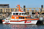 SRB (Seenotrettungsboot) bzw. SAR-Boot HEILIGENHAFEN am 27.03.2022 in Heiligenhafen