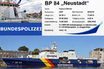 Bundespolizei-Schiff BP 84 NEUSTADT am 15.07.2023 in Neustadt / Holstein (Tag der Küstenwache, Open Ship)