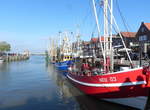 Fischkutter im Hafen von Neuharlingersiel am 28.10.2020.