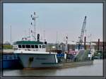 Der Lastkahn  STRTEBECKER  aufgenommen im Hafen von Norddeich am 08.05.2012;