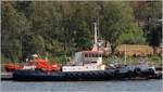 Der 1916 gebaute Schlepper BAMSE (IMO 5045665) liegt am 22.07.2018 in Mariehamn. Er ist 32 m lang, 10 m breit und hat eine Maschinenleistung von 1.030 kW. Frühere Namen: ISBRYTAREN II, AKKE.