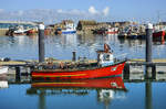 Das Fischerboot Kellie Marie C36IP im Hafen von Howth (Irland).