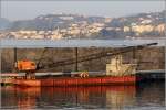 Die CALIGOLA liegt am 31.03.2014 im Hafen von Pozzuoli.