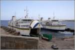 Die Fhren GAUDOS (IMO 9176319) und MALITA (IMO 9176321) der Gozo Channel Line im Hafen von Cirkewwa auf Malta. Im Winter finden etwa 22 berfahrten am Tag statt, im Sommer etwa 33. 19.03.2009