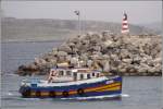 Die kleine Personenfhre COMINO luft Mgarr auf Gozo an. 30.03.2009