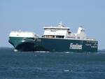 Die Ro Ro Schiffe FINNECO III zwischen Ghent (Belgien) und Göteborg (Sweden), 15-05-2025